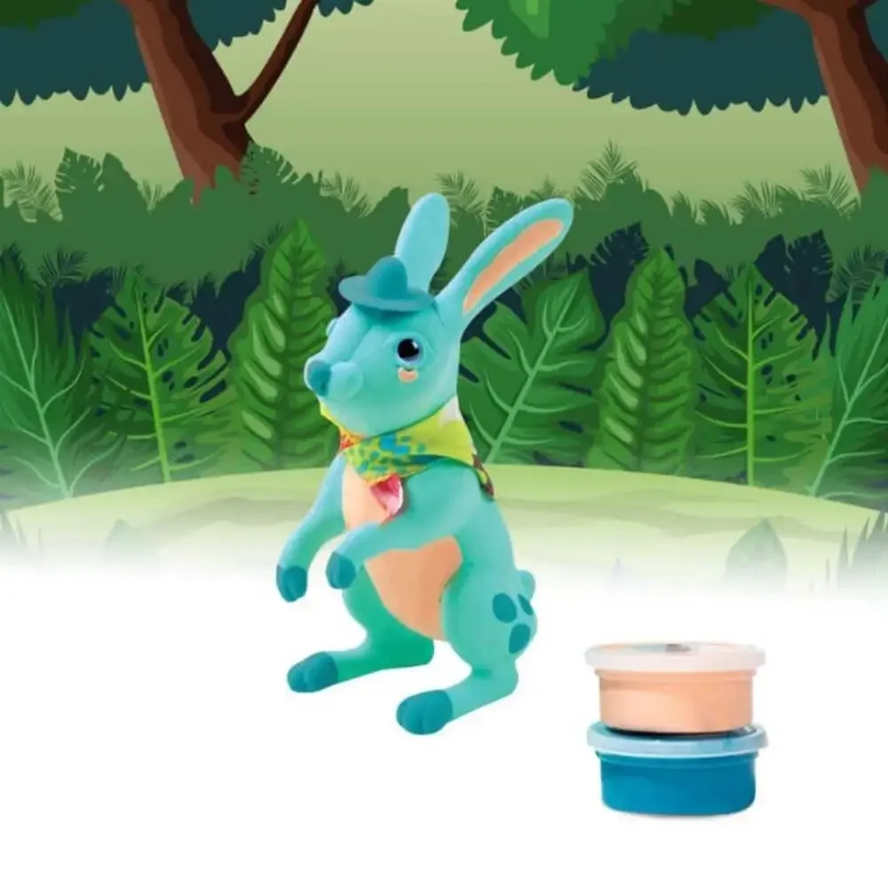 Allessimo WunderClay - 3D Clay Puzzle Rabbit kit for Kids Boys Girls for Ages 5+